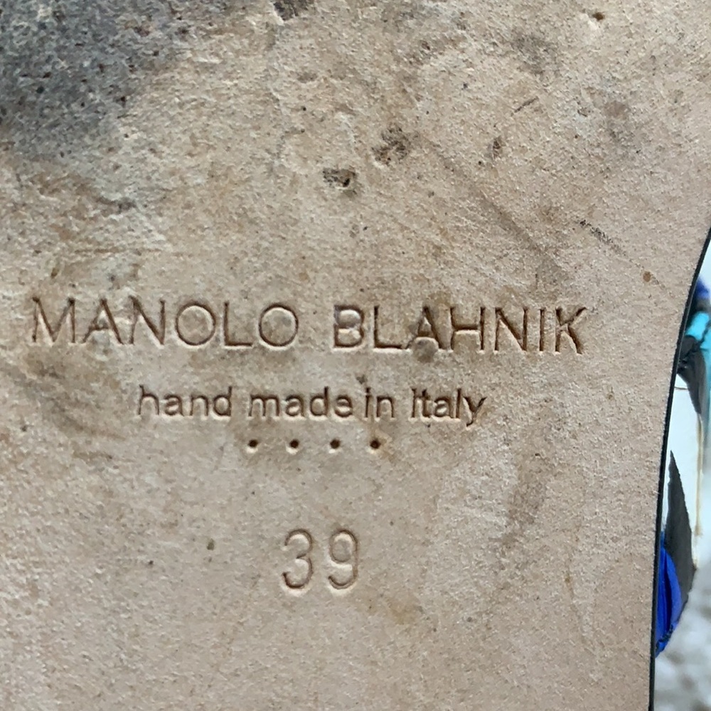 MANOLO BLAHNIK Susa sandal snakeskin - Picture 7 of 12